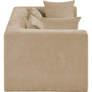  Manufacturer Color_Beige -- Meridian Stellar Stationary Loveseat IMAGE 4