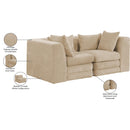  Manufacturer Color_Beige -- Meridian Stellar Stationary Loveseat IMAGE 9