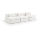  Manufacturer Color_Cream -- Stellar 114" Cream Chenille Fabric Upholstered 3 pc Modular Sofa IMAGE 1