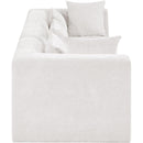 Manufacturer Color_Cream -- Stellar 114" Cream Chenille Fabric Upholstered 3 pc Modular Sofa IMAGE 4