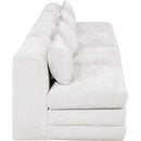  Manufacturer Color_Cream -- Stellar 152" Cream Chenille Fabric Upholstered 4 pc Modular Sofa IMAGE 4