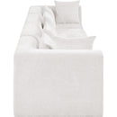  Meridian Stellar 152" Cream Chenille Fabric Upholstered 4 pc Modular Sofa IMAGE 4