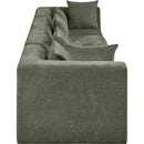 Manufacturer Color_Green -- Stellar 152" Green Chenille Fabric Upholstered 4 pc Modular Sofa IMAGE 4