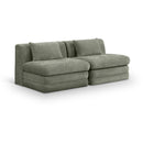  Manufacturer Color_Green -- Stellar 76" Green Chenille Fabric Upholstered 2 pc Modular Loveseat IMAGE 1