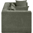  Manufacturer Color_Green -- Stellar 76" Green Chenille Fabric Upholstered 2 pc Modular Loveseat IMAGE 4