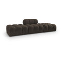  Manufacturer Color_Brown -- Ames 102" Brown Boucle Fabric Upholstered 3 pc Modular Sofa IMAGE 1
