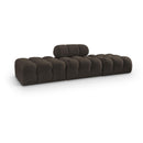  Meridian Ames 102" Brown Boucle Fabric Upholstered 3 pc Modular Sofa IMAGE 1
