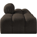  Manufacturer Color_Brown -- Ames 102" Brown Boucle Fabric Upholstered 3 pc Modular Sofa IMAGE 5