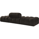 Manufacturer Color_Brown -- Ames 102" Brown Boucle Fabric Upholstered 3 pc Modular Sofa IMAGE 6