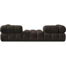  Manufacturer Color_Brown -- Ames 102" Brown Boucle Fabric Upholstered 3 pc Modular Sofa IMAGE 4