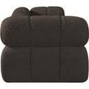  Manufacturer Color_Brown -- Ames 102" Brown Boucle Fabric Upholstered 3 pc Modular Sofa IMAGE 5