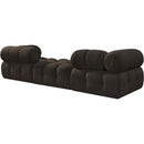  Manufacturer Color_Brown -- Ames 102" Brown Boucle Fabric Upholstered 3 pc Modular Sofa IMAGE 6