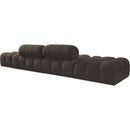  Manufacturer Color_Brown -- Ames 136" Brown Boucle Fabric Upholstered 4 pc Modular Sofa IMAGE 6