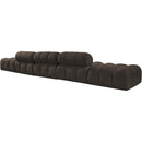  Manufacturer Color_Brown -- Ames 170" Brown Boucle Fabric Upholstered 5 pc Modular Sofa IMAGE 6