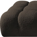  Meridian Ames 170" Brown Boucle Fabric Upholstered 5 pc Modular Sofa IMAGE 8