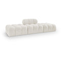  Manufacturer Color_Cream -- Ames 102" Cream Boucle Fabric Upholstered 3 pc Modular Sofa IMAGE 1