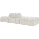  Manufacturer Color_Cream -- Ames 102" Cream Boucle Fabric Upholstered 3 pc Modular Sofa IMAGE 6