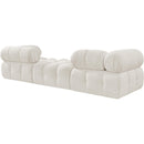  Manufacturer Color_Cream -- Ames 102" Cream Boucle Fabric Upholstered 3 pc Modular Sofa IMAGE 6