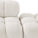  Manufacturer Color_Cream -- Ames 102" Cream Boucle Fabric Upholstered 3 pc Modular Sofa IMAGE 7