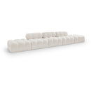  Manufacturer Color_Cream -- Ames 170" Cream Boucle Fabric Upholstered 5 pc Modular Sofa IMAGE 1