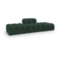  Manufacturer Color_Green -- Ames 102" Green Boucle Fabric Upholstered 3 pc Modular Sofa IMAGE 1