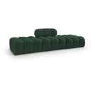  Manufacturer Color_Green -- Ames 102" Green Boucle Fabric Upholstered 3 pc Modular Sofa IMAGE 1