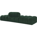  Manufacturer Color_Green -- Ames 102" Green Boucle Fabric Upholstered 3 pc Modular Sofa IMAGE 6