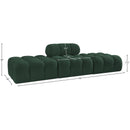  Manufacturer Color_Green -- Ames 102" Green Boucle Fabric Upholstered 3 pc Modular Sofa IMAGE 9