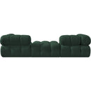  Manufacturer Color_Green -- Ames 102" Green Boucle Fabric Upholstered 3 pc Modular Sofa IMAGE 4
