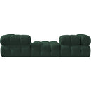  Meridian Ames 102" Green Boucle Fabric Upholstered 3 pc Modular Sofa IMAGE 4