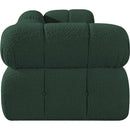 Manufacturer Color_Green -- Ames 102" Green Boucle Fabric Upholstered 3 pc Modular Sofa IMAGE 5