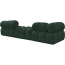  Manufacturer Color_Green -- Ames 102" Green Boucle Fabric Upholstered 3 pc Modular Sofa IMAGE 6