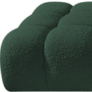  Meridian Ames 102" Green Boucle Fabric Upholstered 3 pc Modular Sofa IMAGE 8