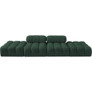  Manufacturer Color_Green -- Ames 136" Green Boucle Fabric Upholstered 4 pc Modular Sofa IMAGE 3