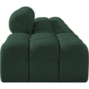  Manufacturer Color_Green -- Ames 136" Green Boucle Fabric Upholstered 4 pc Modular Sofa IMAGE 5