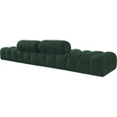  Manufacturer Color_Green -- Ames 136" Green Boucle Fabric Upholstered 4 pc Modular Sofa IMAGE 6