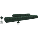  Manufacturer Color_Green -- Ames 170" Green Boucle Fabric Upholstered 5 pc Modular Sofa IMAGE 10