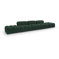  Manufacturer Color_Green -- Ames 170" Green Boucle Fabric Upholstered 5 pc Modular Sofa IMAGE 1