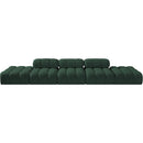  Manufacturer Color_Green -- Ames 170" Green Boucle Fabric Upholstered 5 pc Modular Sofa IMAGE 3