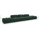  Manufacturer Color_Green -- Ames 170" Green Boucle Fabric Upholstered 5 pc Modular Sofa IMAGE 9