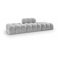  Manufacturer Color_Grey -- Ames 102" Grey Boucle Fabric Upholstered 3 pc Modular Sofa IMAGE 1