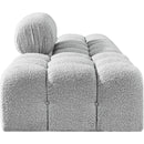  Manufacturer Color_Grey -- Ames 102" Grey Boucle Fabric Upholstered 3 pc Modular Sofa IMAGE 5