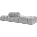  Manufacturer Color_Grey -- Ames 102" Grey Boucle Fabric Upholstered 3 pc Modular Sofa IMAGE 6