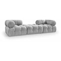  Manufacturer Color_Grey -- Ames 102" Grey Boucle Fabric Upholstered 3 pc Modular Sofa IMAGE 1