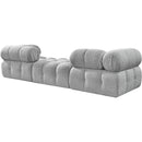  Manufacturer Color_Grey -- Ames 102" Grey Boucle Fabric Upholstered 3 pc Modular Sofa IMAGE 6