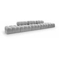  Manufacturer Color_Grey -- Ames 170" Grey Boucle Fabric Upholstered 5 pc Modular Sofa IMAGE 1