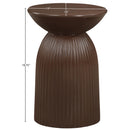  Meridian Opani Brown Concrete Indoor/Outdoor End Table IMAGE 6