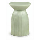  Meridian Opani Green Concrete Indoor/Outdoor End Table IMAGE 1