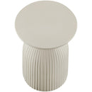  Meridian Opani Taupe Concrete Indoor/Outdoor End Table IMAGE 4