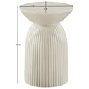  Meridian Opani Taupe Concrete Indoor/Outdoor End Table IMAGE 6